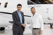 Sacha Demelo, Oriens Aviation Sales Director and Jörg Ruckstuhl, Pilatus Aircraft Ltd Sales and